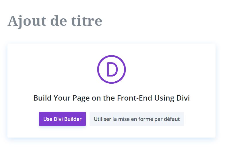 Gutenberg et Divi