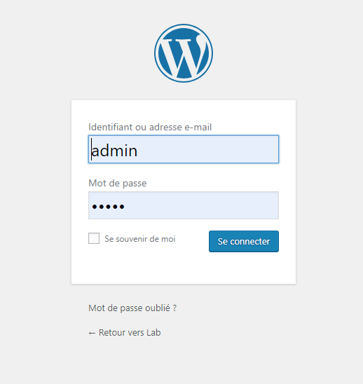 Wordpress Login